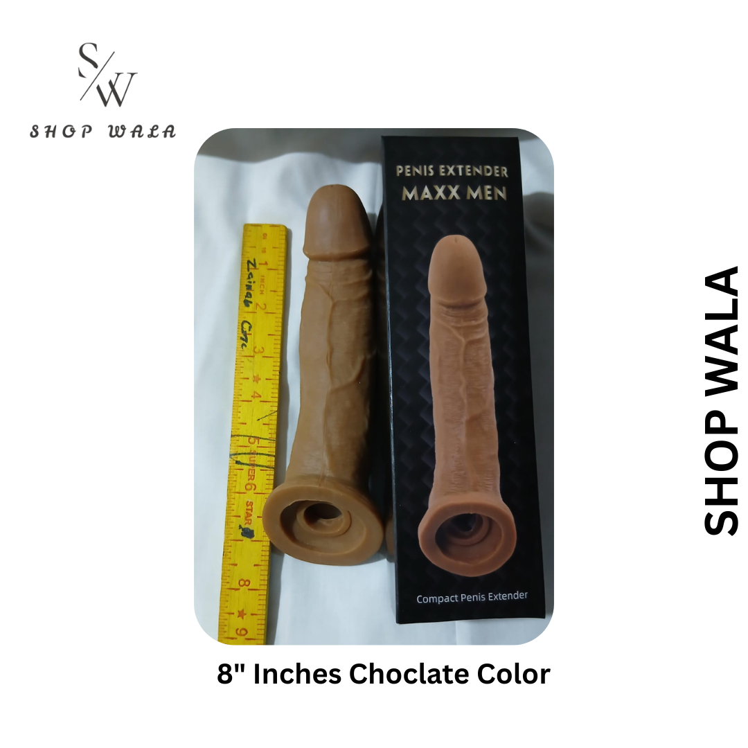 Silicon Dragon Condom 8" Inches Dark Color